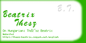 beatrix thesz business card